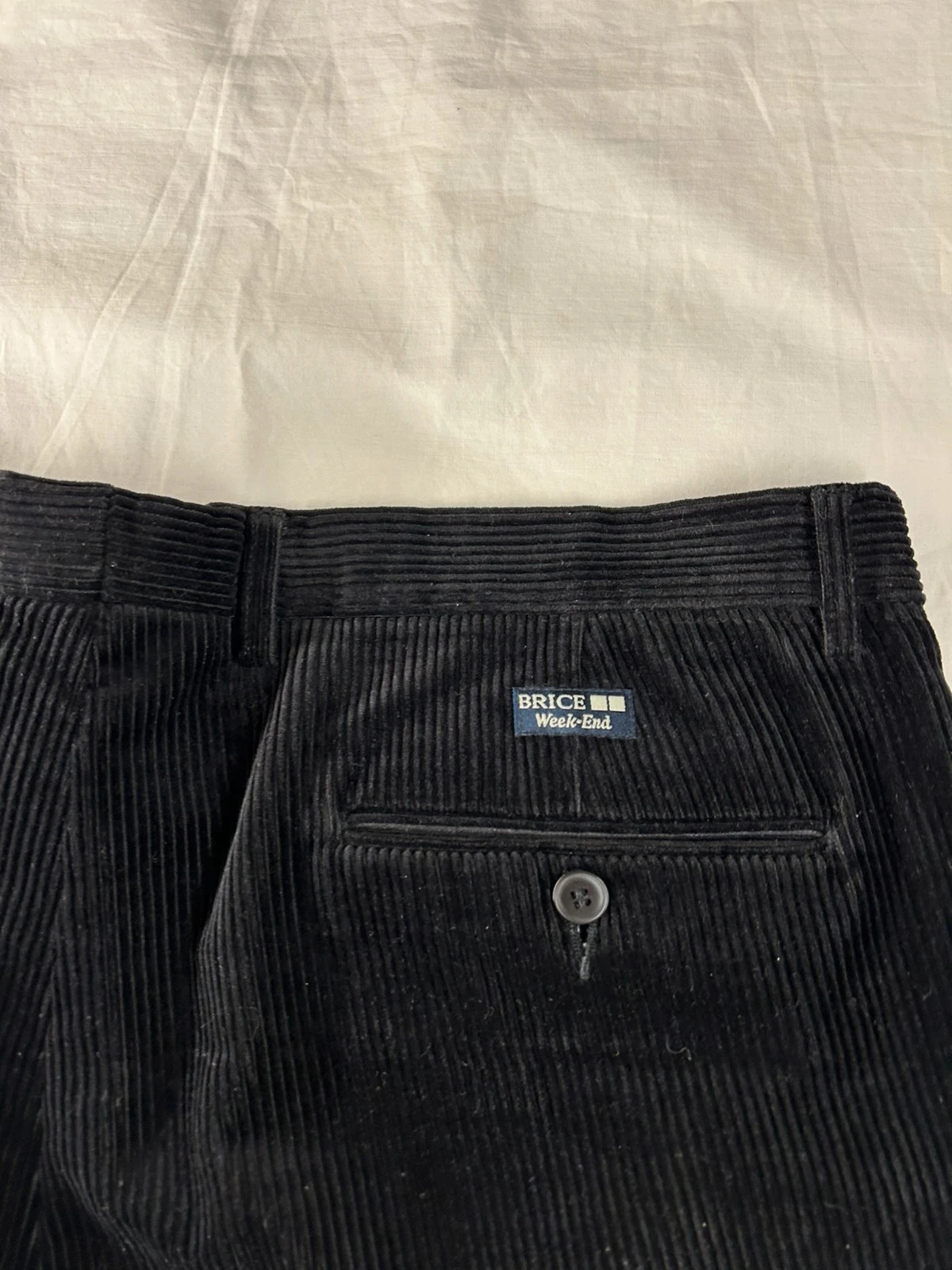 Calça de fato preta Brice estilo fim de semana em veludo costelas tamanho 50 – photo 16